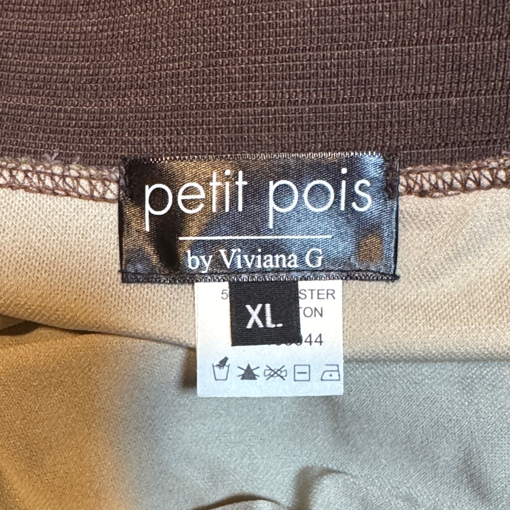 NWT Petit Pois Floral Appliqué Mini Skirt Green/Lilac size XL - Picture 4 of 11
